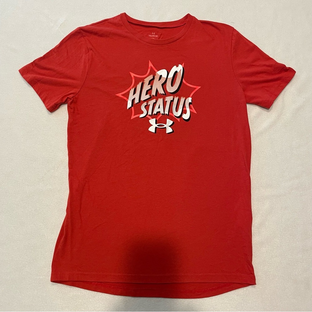 Under Armour orange Hero Status T-Shirt youth XL